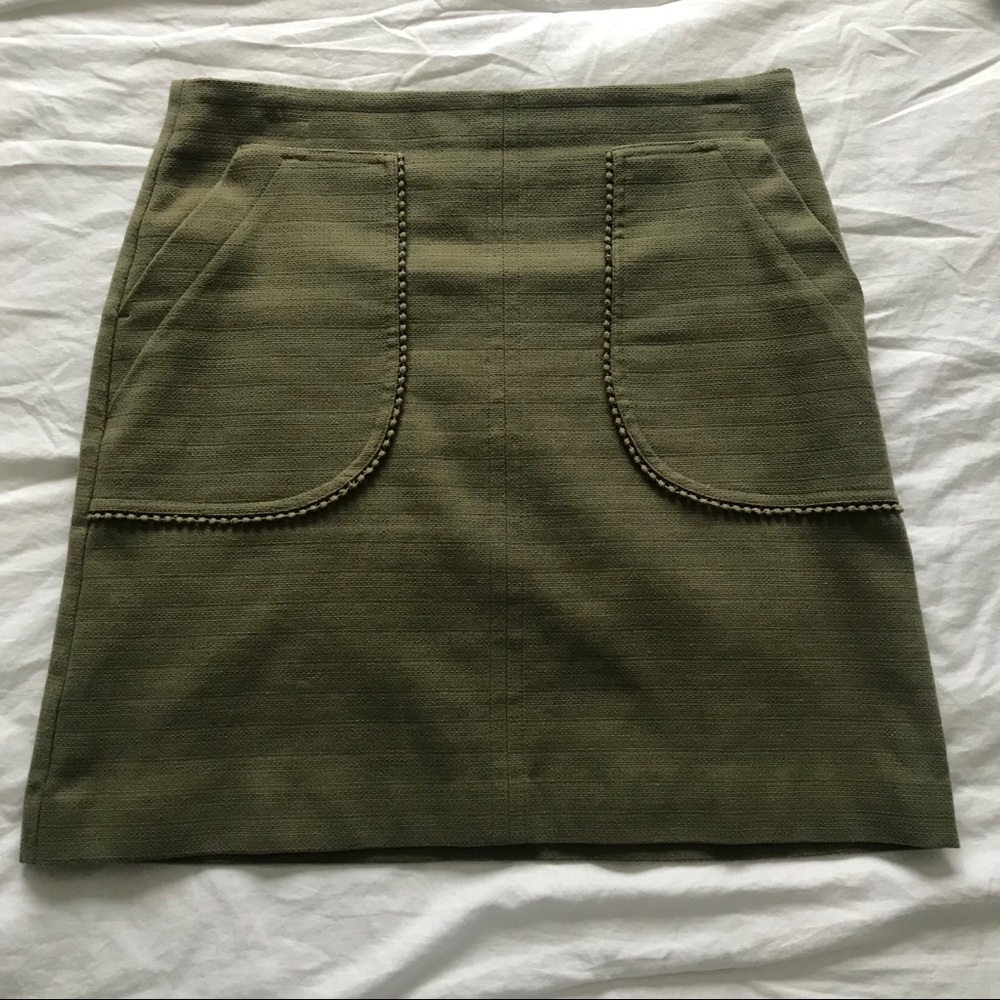 Loft Green Skirt